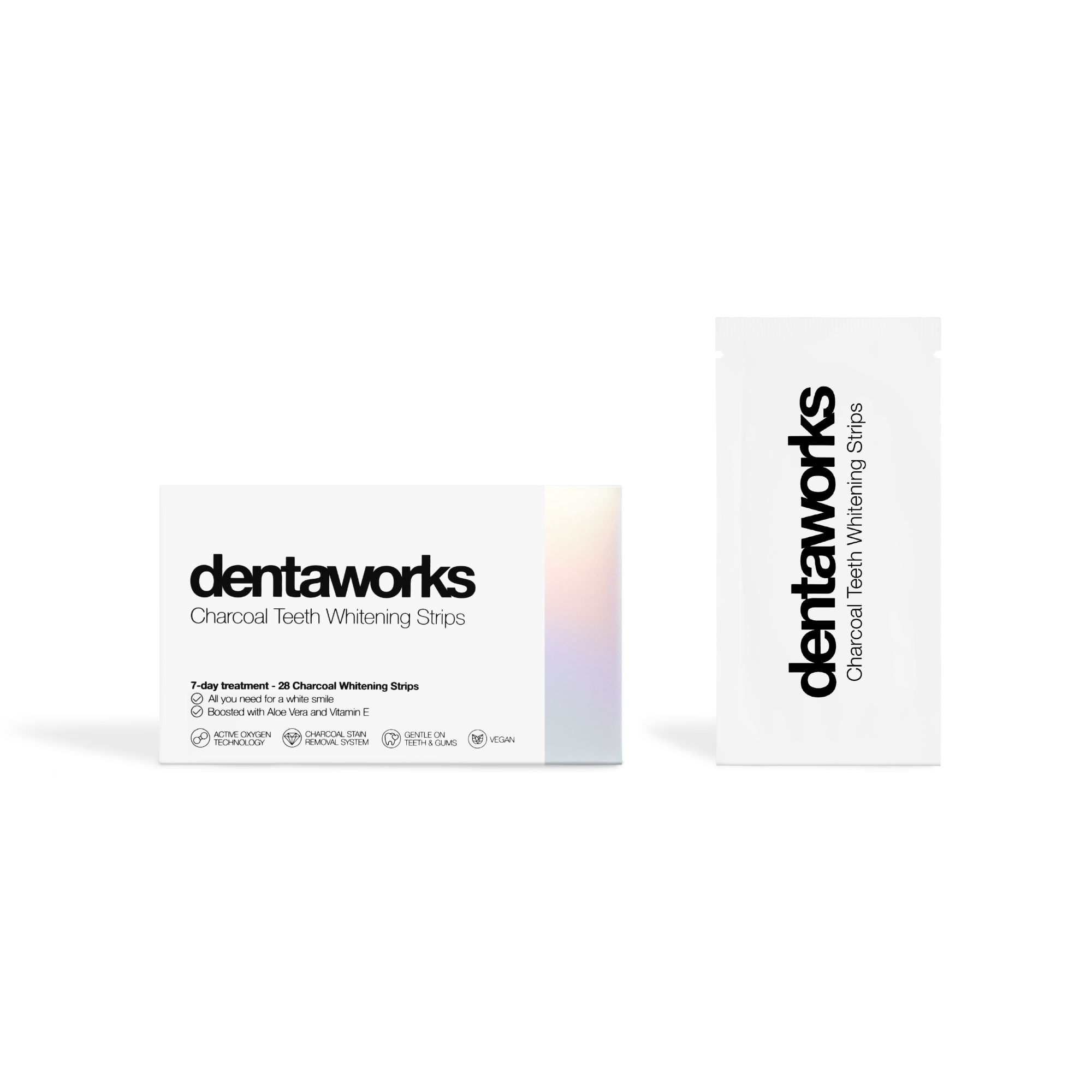 Dentaworks Charcoal Tandblekningsstrips 28 st