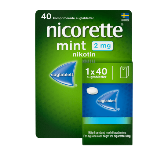 Nicorette Mint Komprimerad Sugtablett 2 mg 40 st