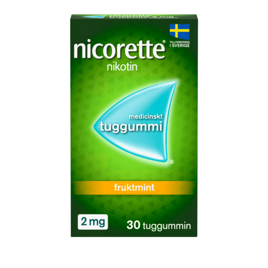 Nicorette Fruktmint, medicinskt tuggummi 2 mg 30 st