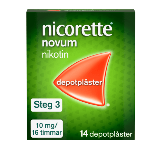 Nicorette Novum, depotplåster 10 mg/16 timmar 14 st