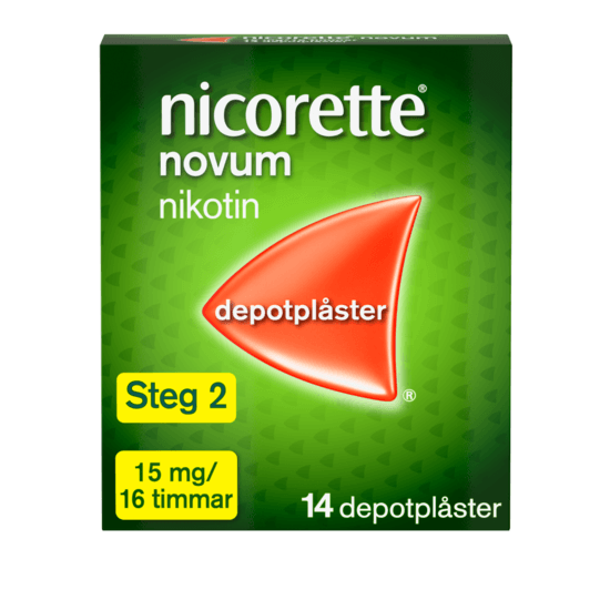 Nicorette Novum, depotplåster 15 mg/16 timmar 14 st