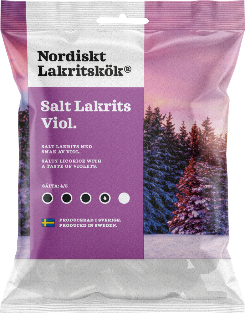 Nordiskt Lakritskök Salt Viol 120 g