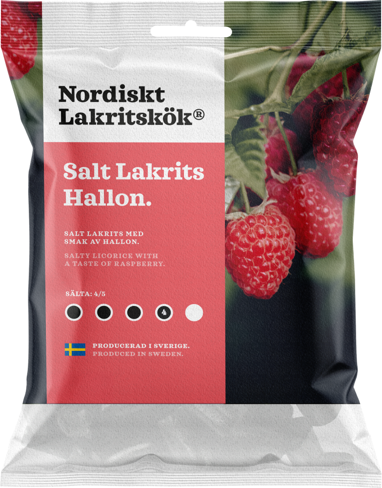 Nordiskt Lakritskök Salt Hallon 120 g