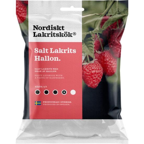 Nordiskt Lakritskök Salt Hallon 120 g
