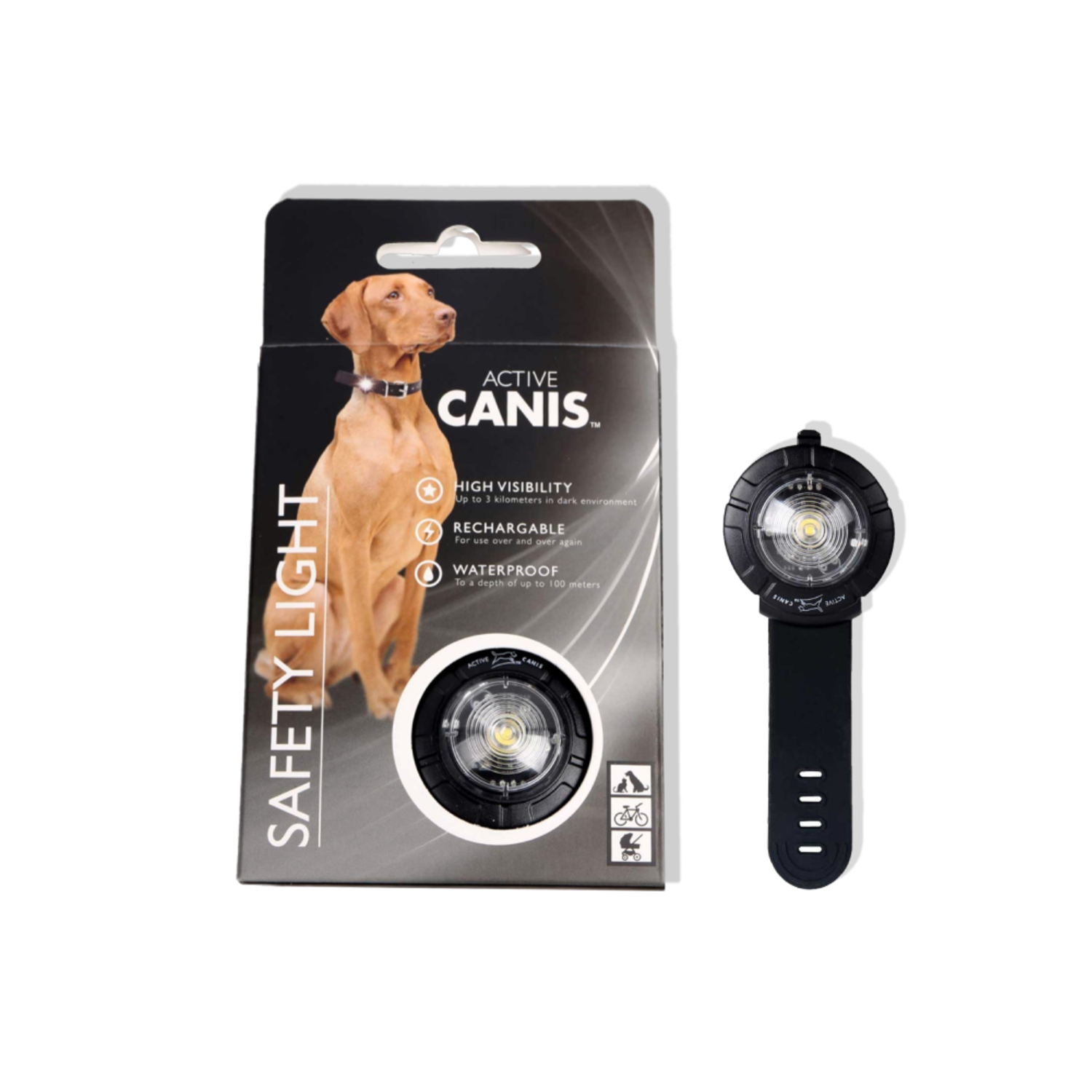 Alternativ bild 1 för Active canis - Safety Lights White Rechargeable - (48090) /Dogs