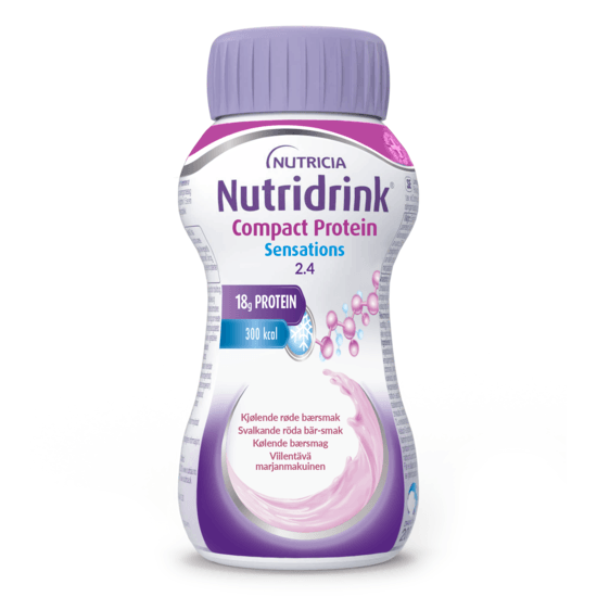 Nutridrink Compact Protein Sensations Svalkande Röd Frukt 4 x 125 ml
