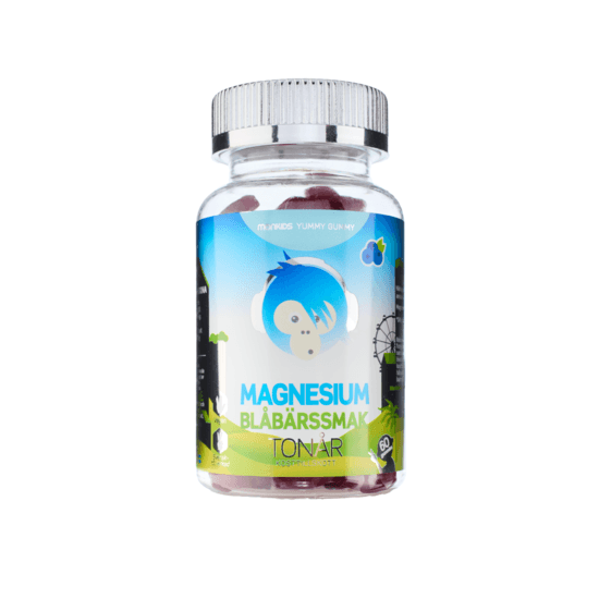 Monkids Magnesium TONÅR Blåbär 60 tuggtabletter