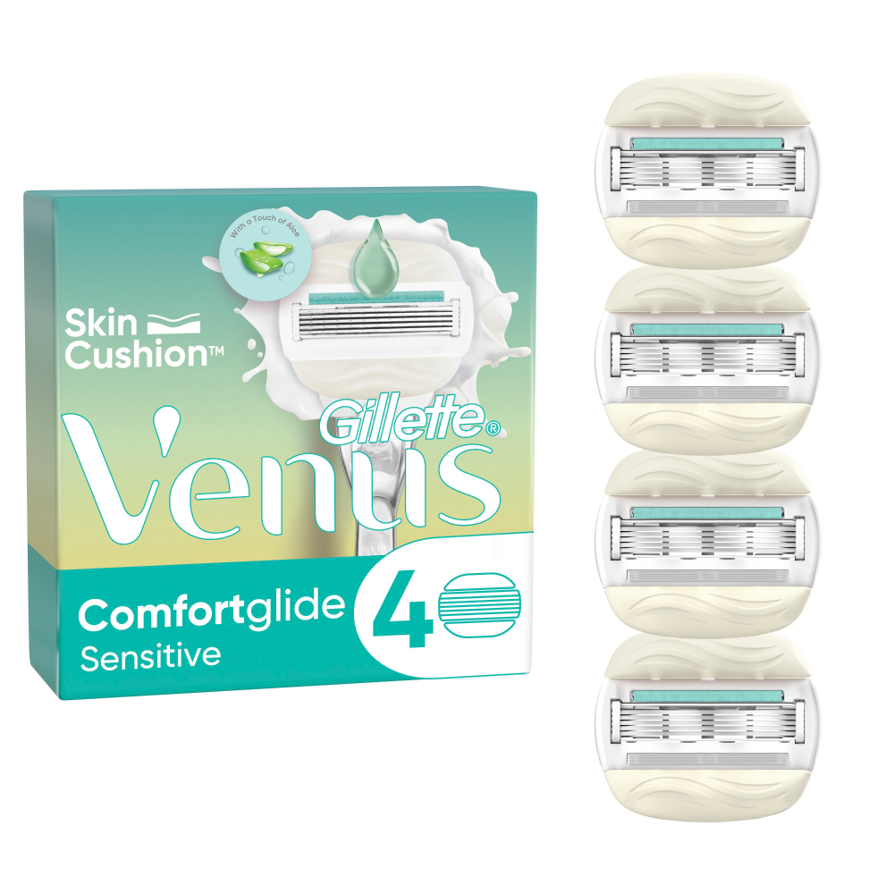 Gillette Venus Comfortglide Sensitive Rakblad 4 st
