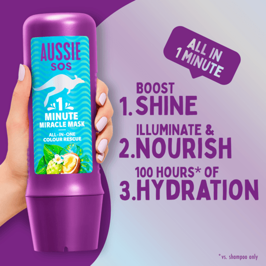 Aussie SOS 1 Minute Miracle Colour Inpackning 250 ml