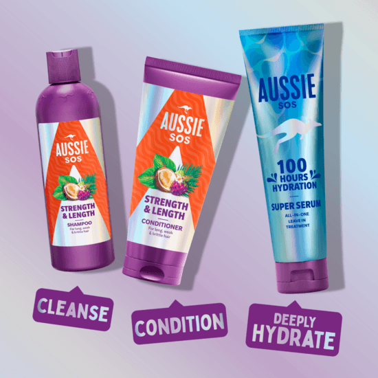Aussie SOS Strength & Length Schampo 300 ml