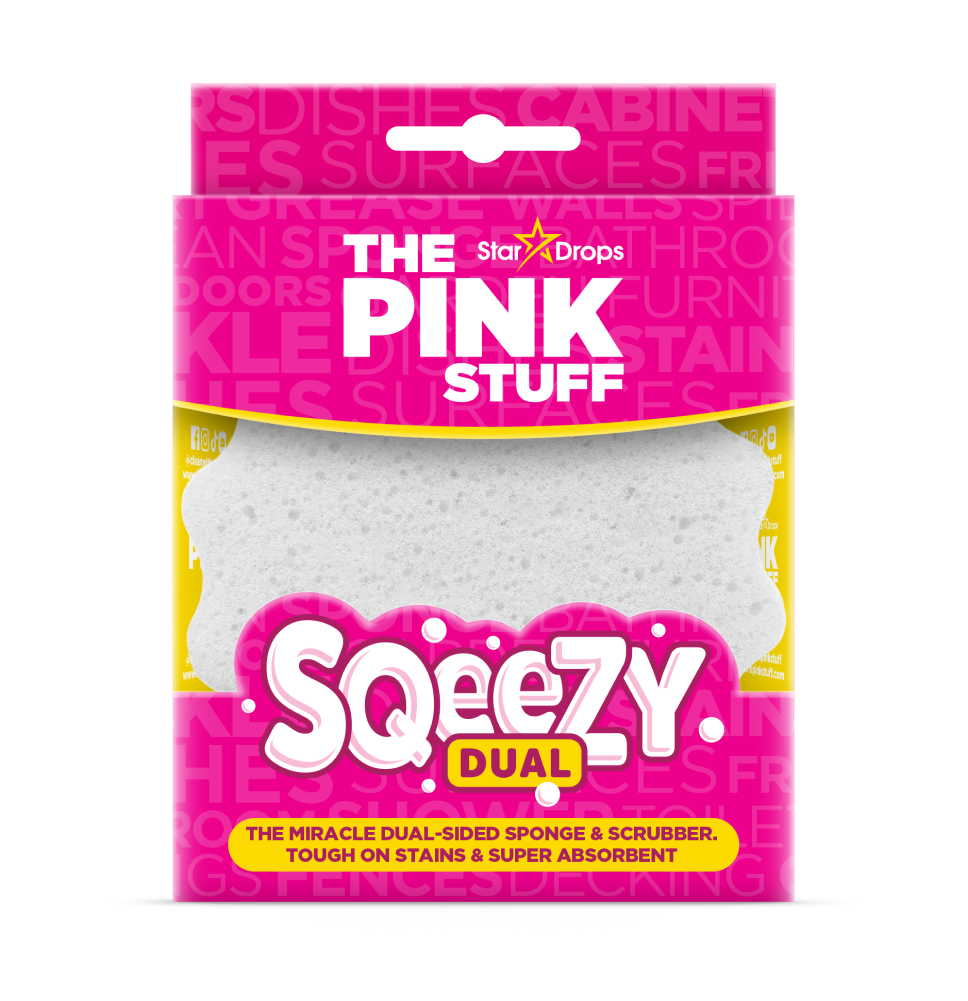 The Pink Stuff Squeezy Dual Scrub/Sponge