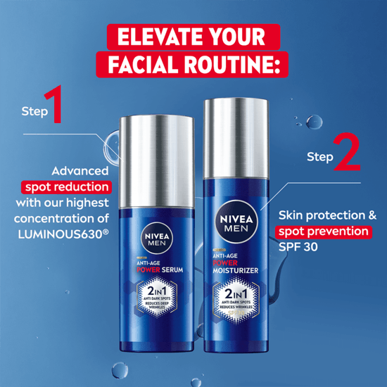 Nivea Men Luminous Anti-Age Power 2in1 Serum 30 ml