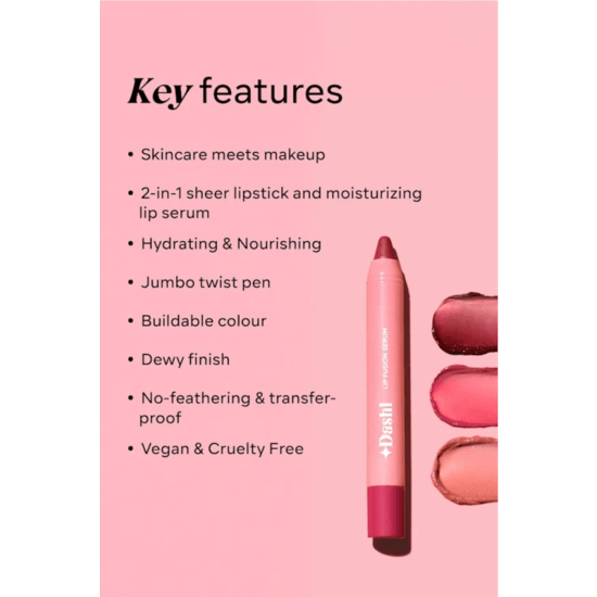 DASHL Lip Fusion Serum Gardenia Pink 1,8 g