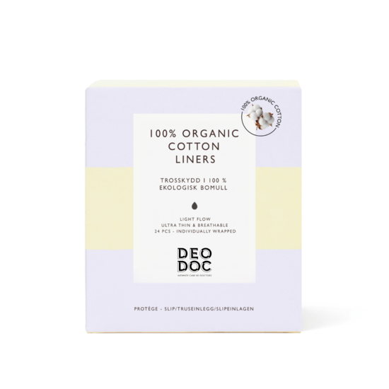 DeoDoc Trosskydd i 100 % Ekologisk Bomull 24 st
