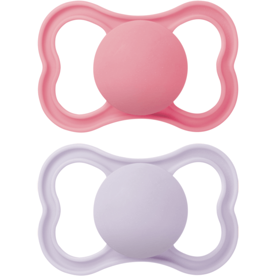 MAM Air Silicone Pink 6-16 mån 2 st