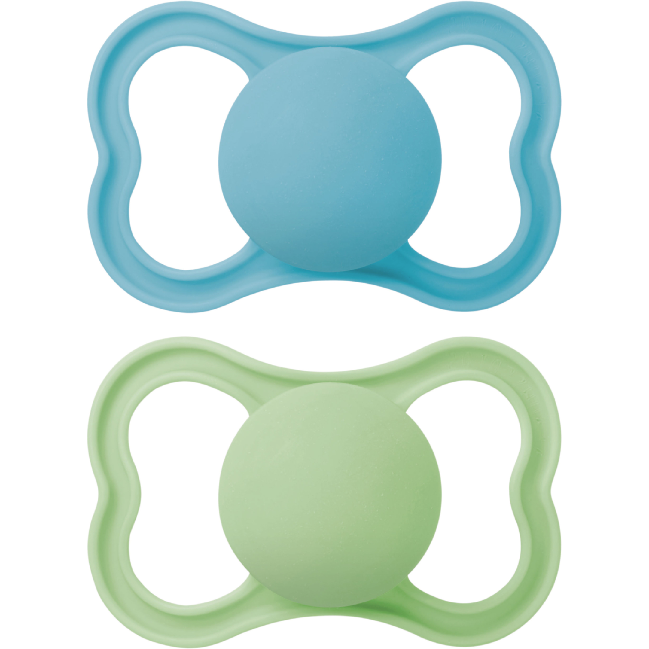 MAM Air Silicone Blue 6-16 mån 2 st