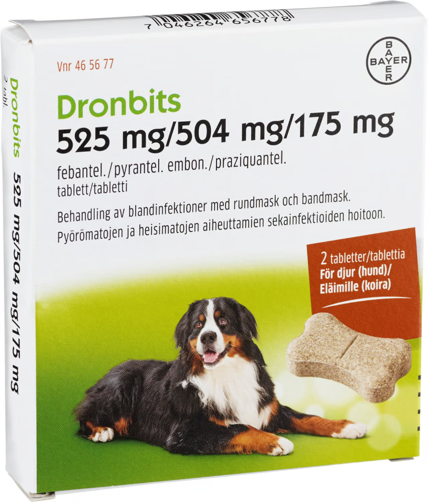 Dronbits 525 mg/504 mg/175 mg 2 tabletter