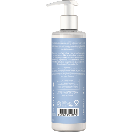 Urtekram Fragrance Free Body Lotion 245 ml