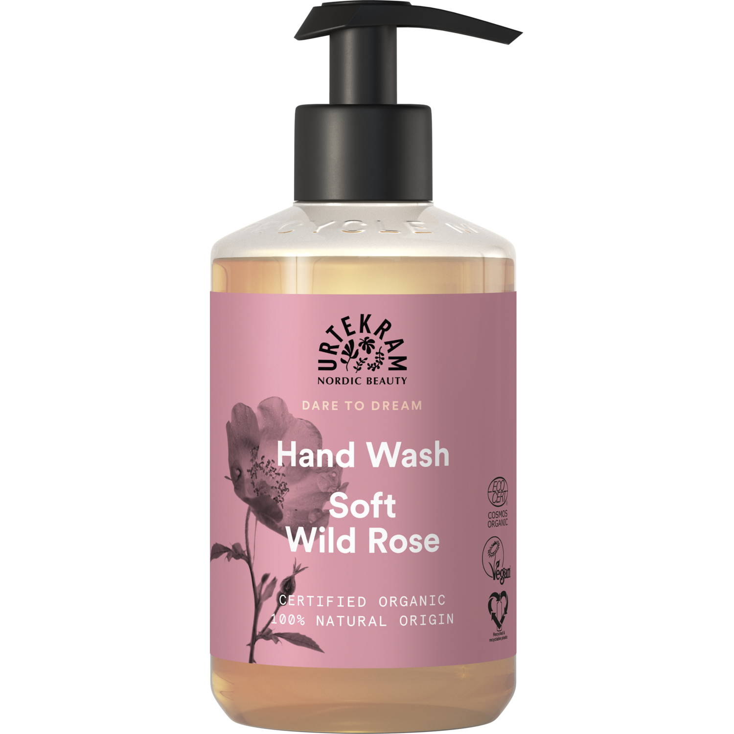 Alternativ bild 1 för Urtekram Nordic Beauty Urtekram Dare To Dream Soft Wild Rose Hand Wash 300 ml