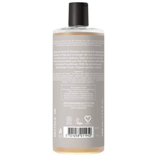 Urtekram Anti-Dandruff Schampo Sweet Ginger Flower 500 ml