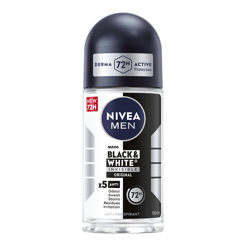NIVEA Antiperspirant Deo Black & White Original Rollon 50 ml
