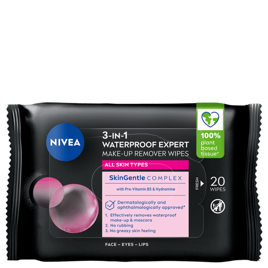 NIVEA MicellAIR Expert Makeup Remover Wipes 20 st