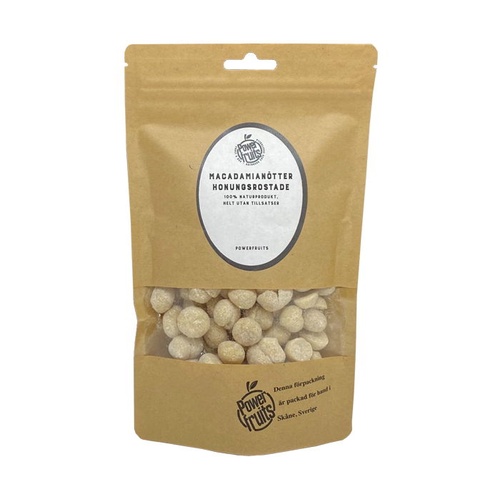 Powerfruits Macadamianötter Honungsrostade 250 g