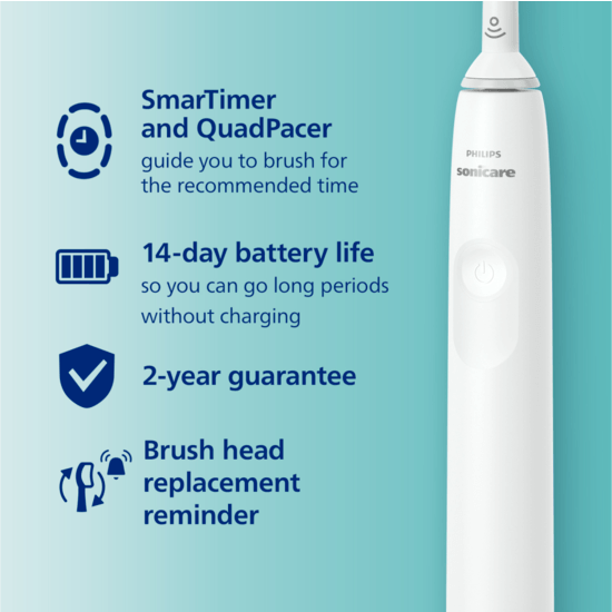 Philips Sonicare Eltandborste 4100 Series Vit 