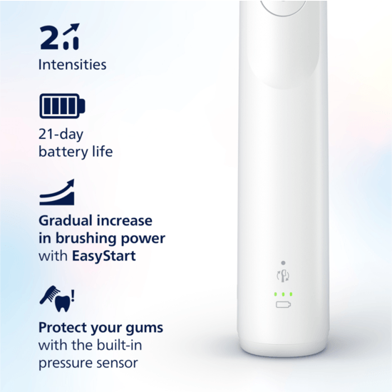 Philips Sonicare Eltandborste 5300 Series Vit med Resefodral