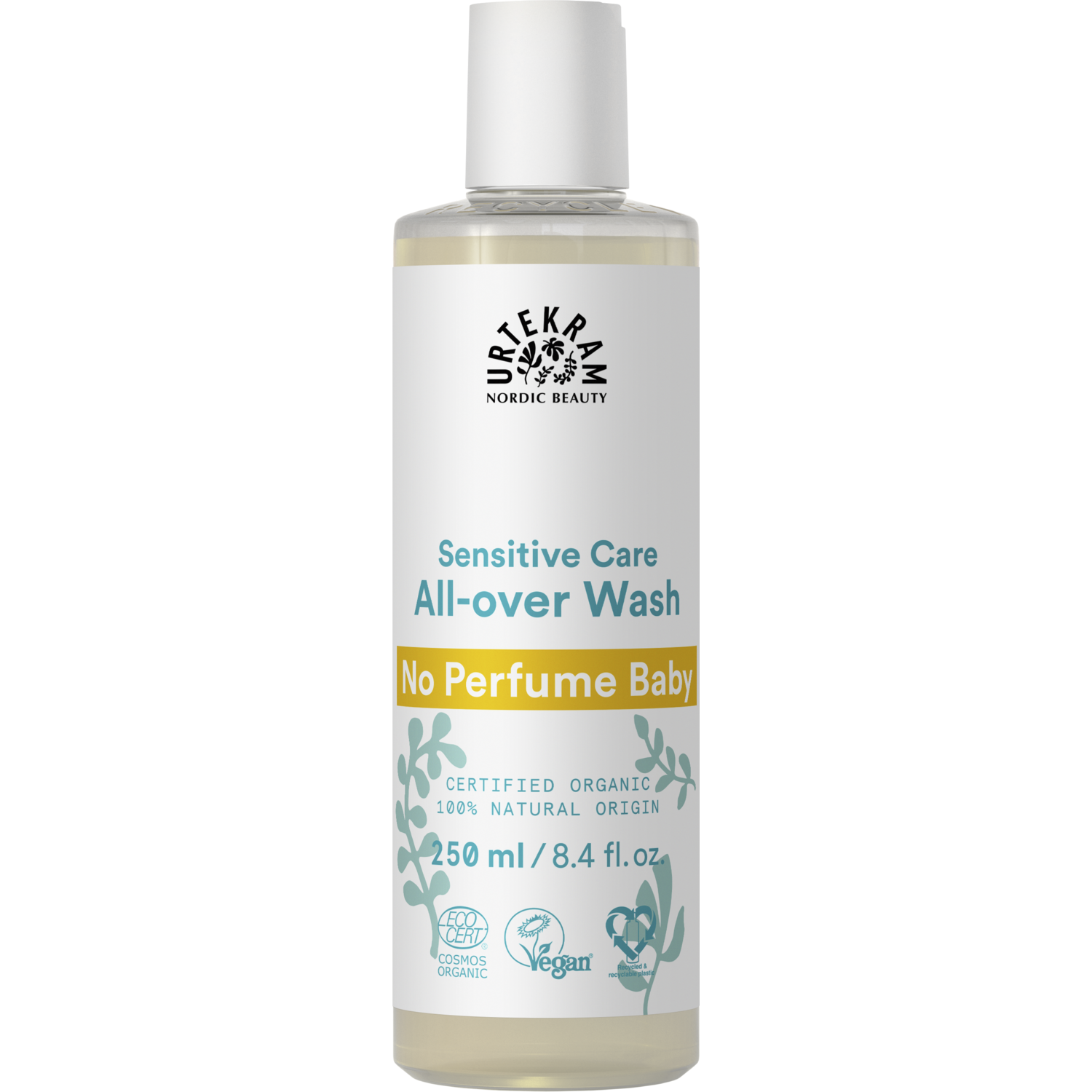 Alternativ bild 1 för Urtekram Nordic Beauty Urtekram No Perfume Baby All over Wash 250 ml