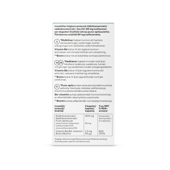 RFSU FemCare Meno & Mood 60 kapslar