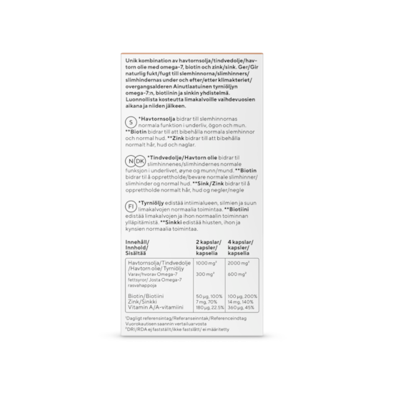RFSU FemCare Moist & Skin 60 kapslar