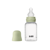 BIBS Baby Bottle Round Silicone Slow Flow Sage 150 ml