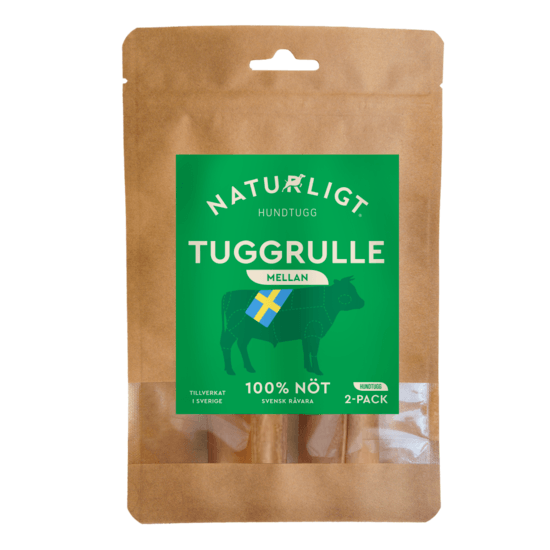 Naturligt Tuggrulle Mellan 2-pack