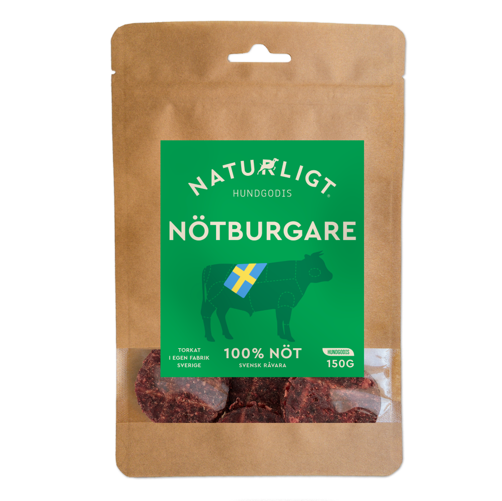 Naturligt Nötburgare 150 g