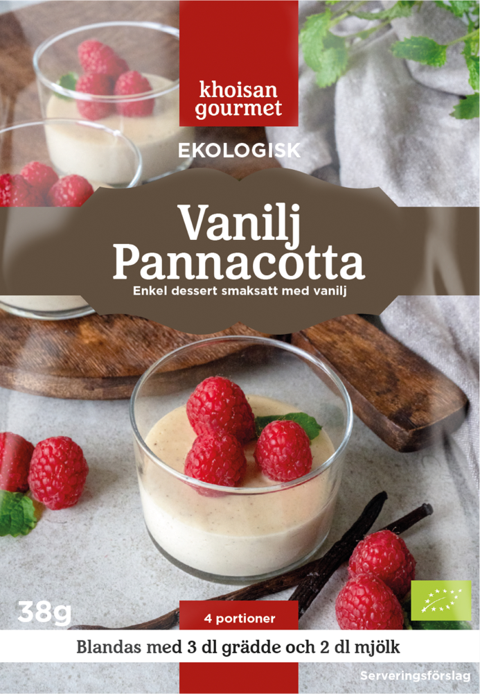 Khoisan Gourmet Pannacotta Vanilj EKO 38 g