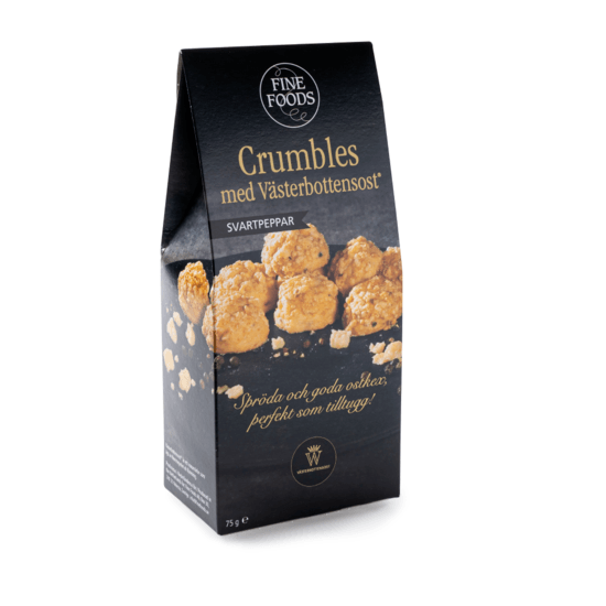 Fine Foods Västerbottensost Crumbles Svartpeppar 75 g