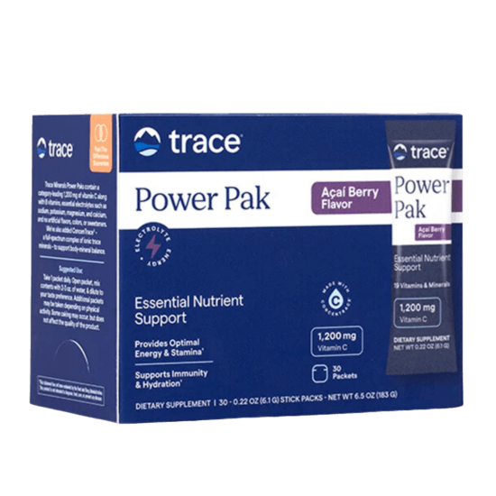 Trace Minerals Electrolyte Stamina Power Pak NON-GMO Acai Berry 30 dospåsar