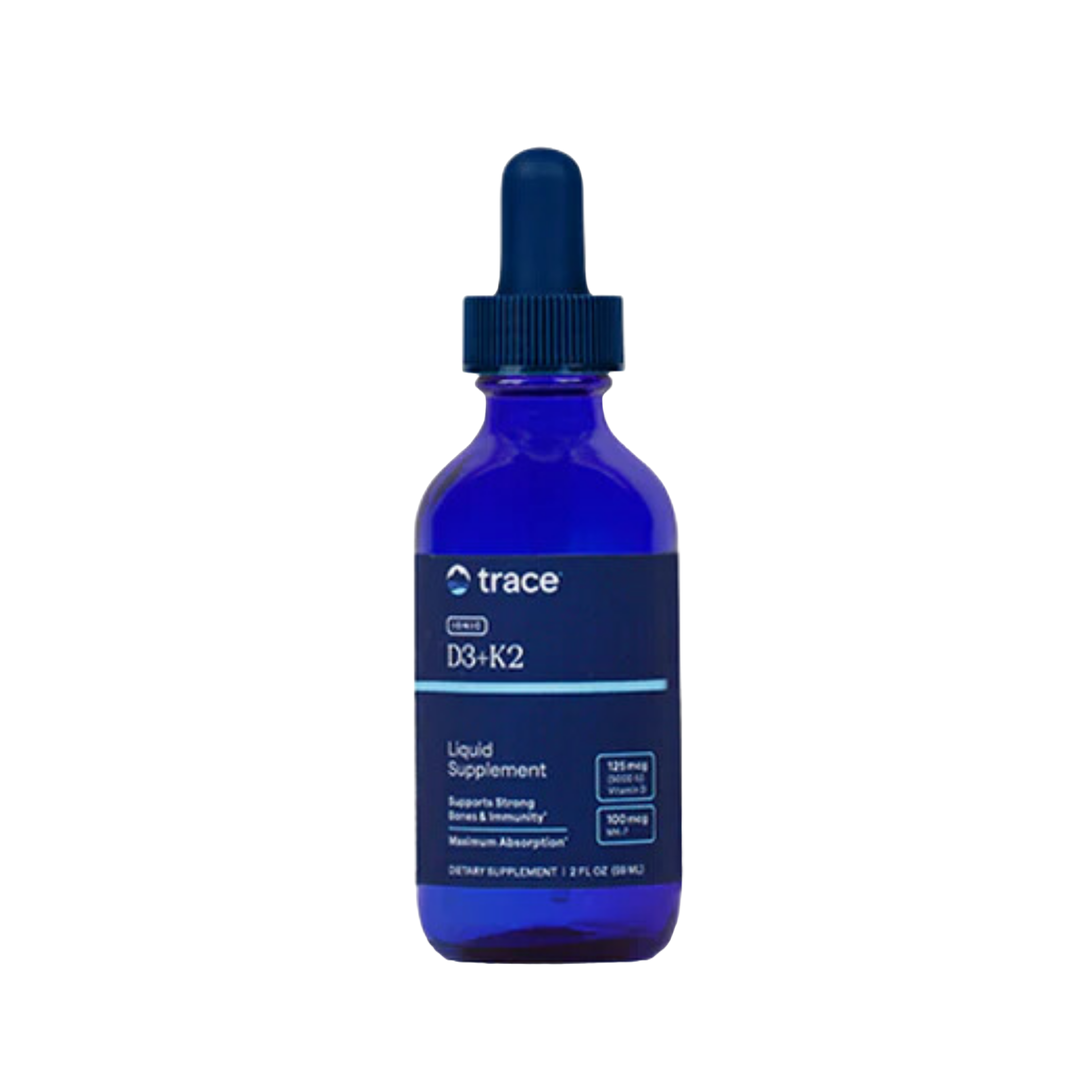 Trace Minerals Ionic D3 + K2 Drops 59 ml