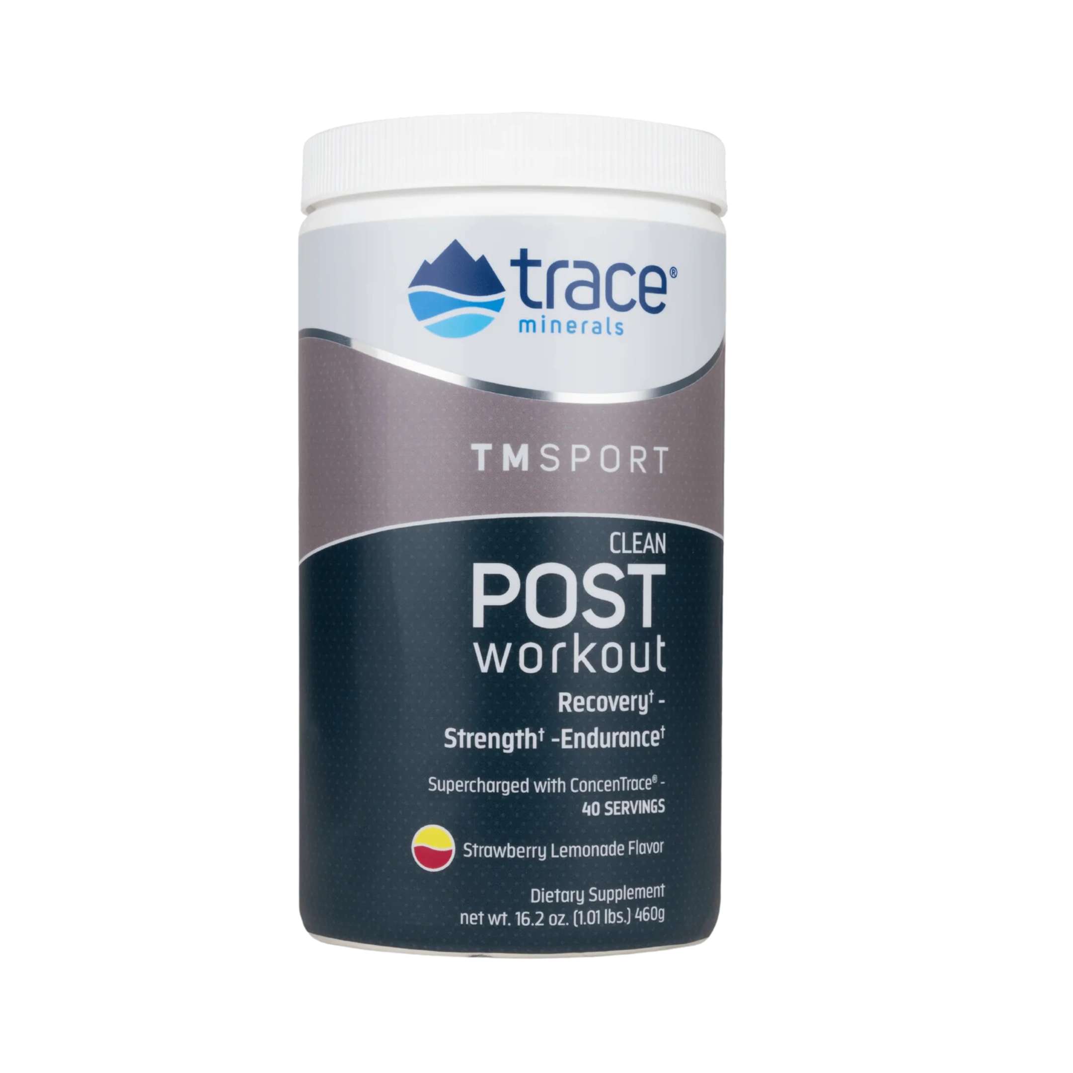 Trace Minerals TM Sport - Clean Post Workout Strawberry Lemonade 460 g