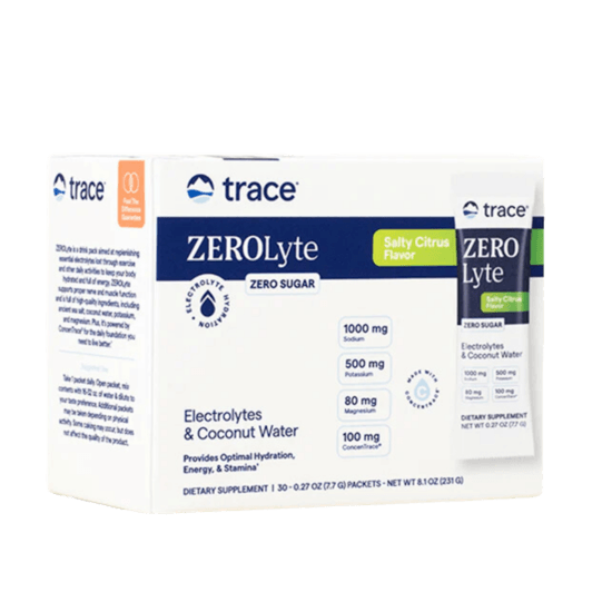 Trace Minerals ZEROLyte Electrolyte Drink Mix Salty Citrus 30 dospåsar