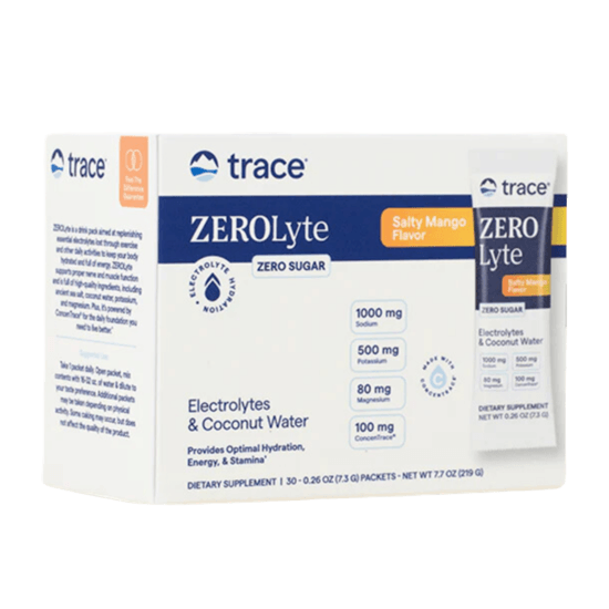 Trace Minerals ZEROLyte Electrolyte Drink Mix Salty Mango 30 dospåsar