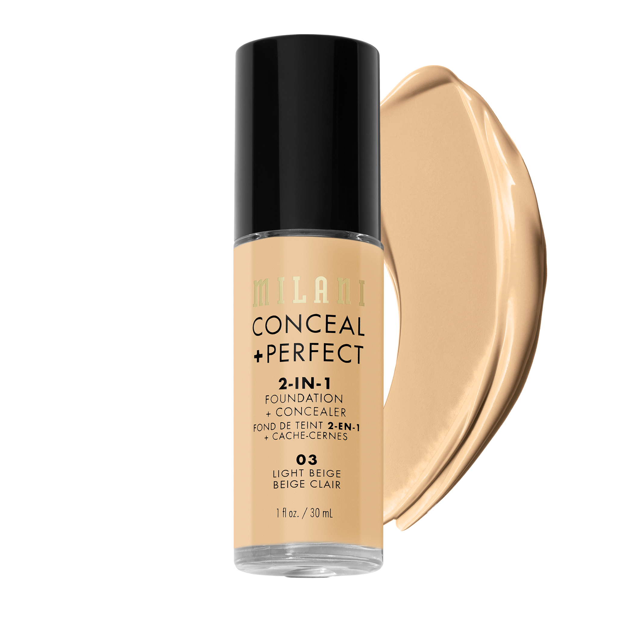 Milani Conceal + Perfect 2-in-1 Foundation + Concealer Light Beige 30 ml