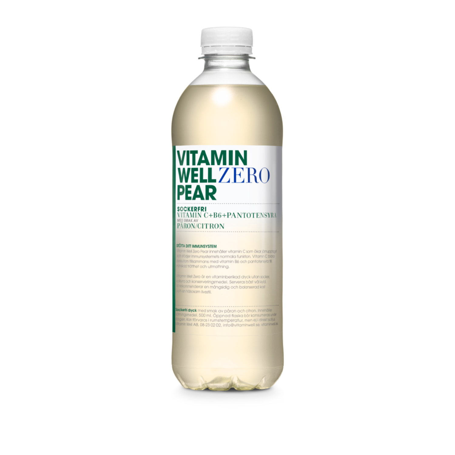 Alternativ bild 1 för Vitamin Well Zero Päron 500 ml