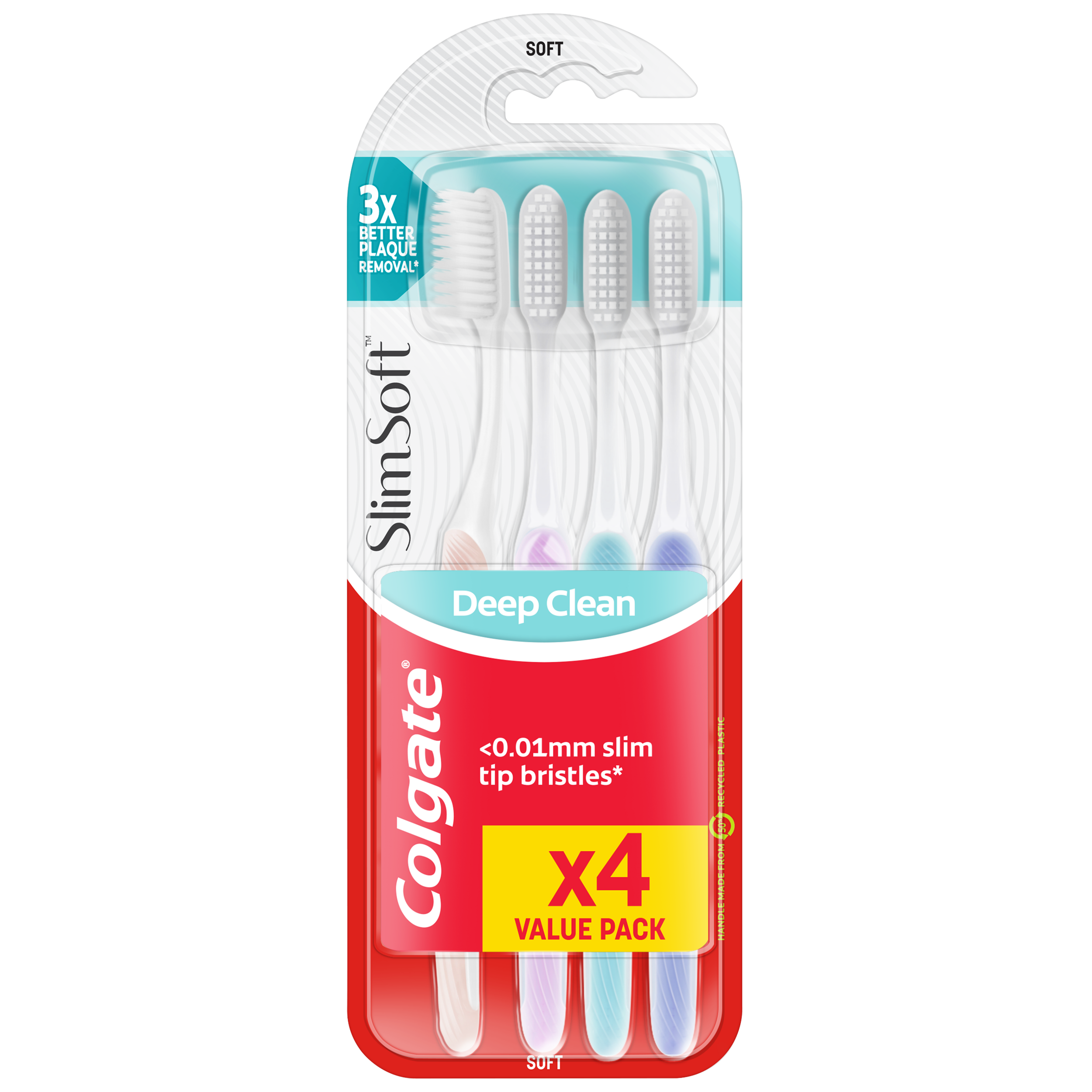 Colgate Slim Soft tandborste 4 st