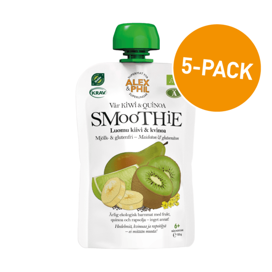 Alex&Phil Kiwi & quinoasmoothie 5 x 100 g