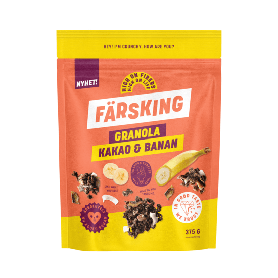 Färsking Granola Kakao & Banan 350 g