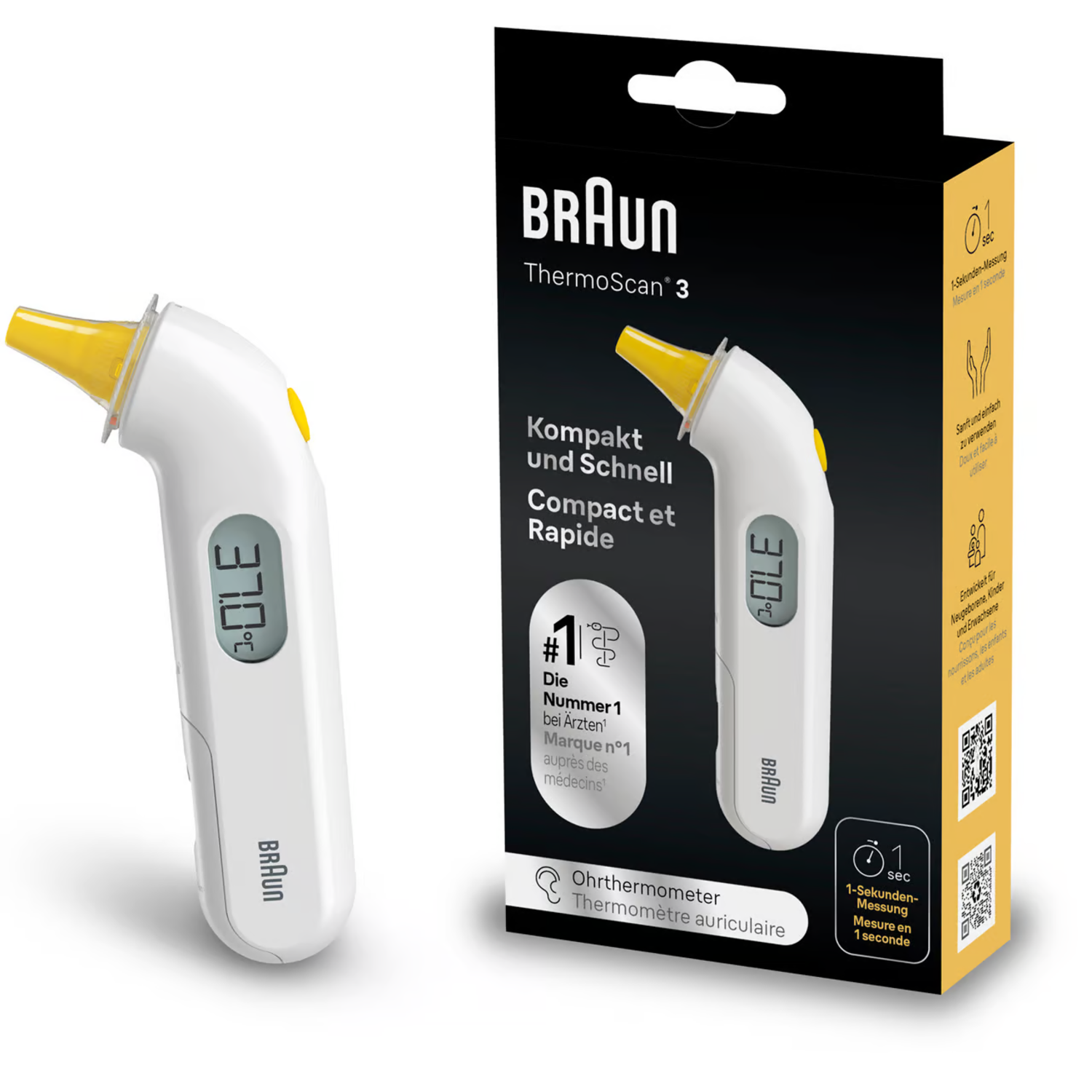 Alternativ bild 1 för Braun ThermoScan 3 IRT 3030