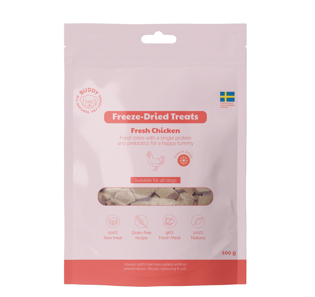 Buddy Freeze Dried Treats Singles Raw Chicken 100 g