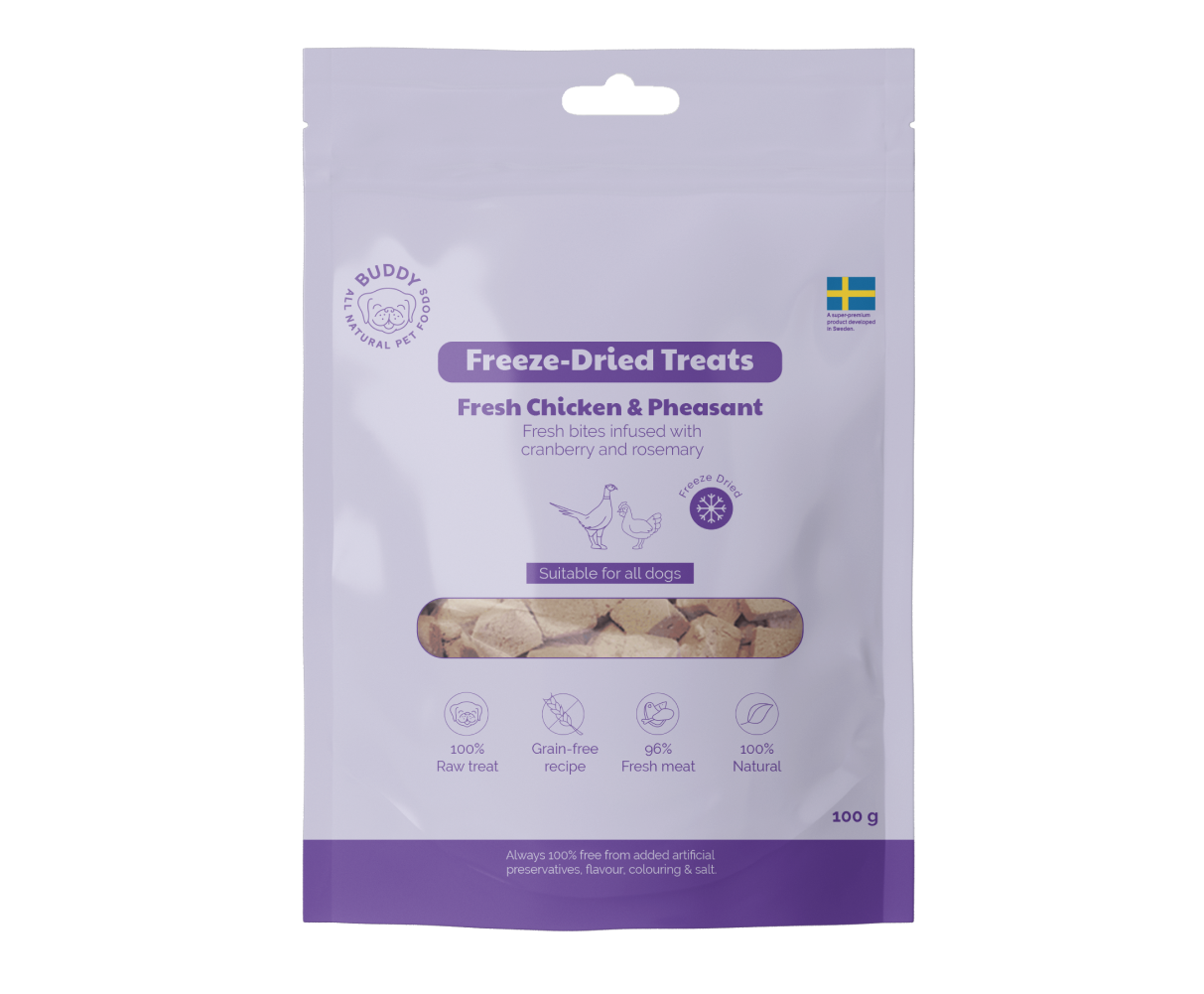 Buddy Freeze-Dried Treats Raw Chicken & Pheasant 100 g